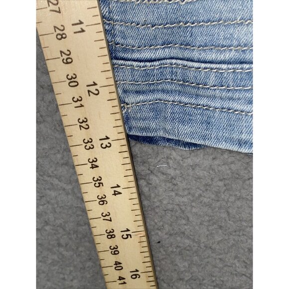 SPARK MEN Shorts Sz 38 Grunge Paint Splash Destroyed Biker Distressed Jean Short - Picture 5 of 10